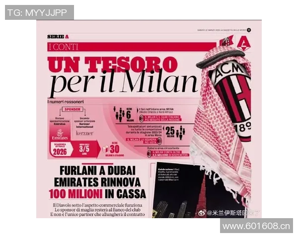 米兰与阿联酋航空续约五年年赞助达三千万欧元 米兰与阿联酋航空续约五年年赞助达三千万欧元